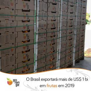 O Brasil exportar mais de US$ 1 bi em frutas em 2019