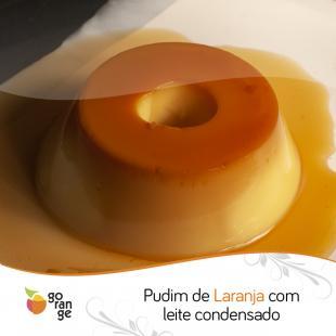 Pudim de laranja com leite condensado