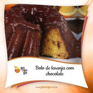 Bolo de Laranja com Chocolate