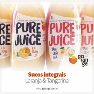 Sucos Integrais Laranja e Tangerina